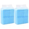 Pet Training Pad Set of 200 Blue and White