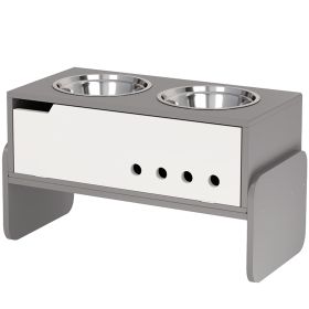 Elevated Dog Bowls, 3 Height Adjustable Raised Dog Bowls w/ Slow Feeder Mat, Stand, for Medium to Extra Large Dogs