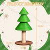 31.5in Christmas Tree Cat Scratcher, Cat Scratching Post for Indoor Cats, Large Sisal Cat Scratching Tree Cat Scratch Tower, Grass Green