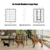 Dog Playpen, 40 Inch 16 Panels Puppy Playpen, Dog Exercise Pen for Large/Medium/Small Dogs, Foldable Dog Pen with Doors for RV, Camping, Yard