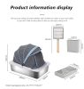 005007HSMSP-ZDDP Stainless Steel Cat Litter Box with Lid, Extra Large Metal Litter Box for big cats