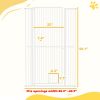 59" Extra Tall Pet Gate, 30"-41" Dog Gate with Cat Door, 1.4" Narrow Gap, 2.8" and 5.5" Extension, for Doorway, Hallway