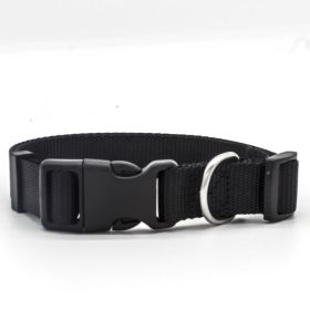 Nylon Pet Collar (Option: Black-M)