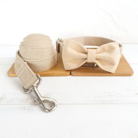 Dog collar traction rope (Option: Nude-S)