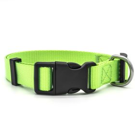Nylon Pet Collar (Option: Green-S)