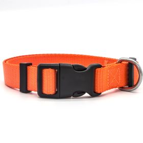 Nylon Pet Collar (Option: Orange-XS)