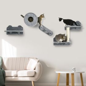 Cat Wall Shelves (Option: Gray-490x415x420 mm)