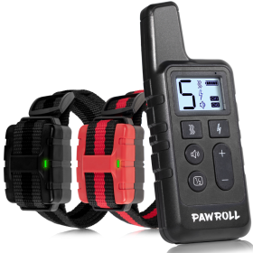 Dog Training Collar For 2 Dogs Black And Red (Option: Black)