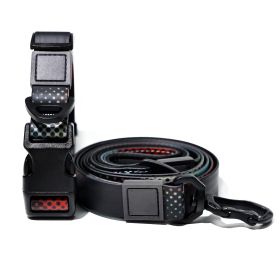 Heat Transfer Printing PVC Coated Rubberized Waterproof Traction Rope Set (Option: Black-15mm)