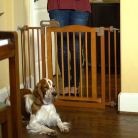 One Touch Gate II Extension (Option: Touch Gate II in Brown)