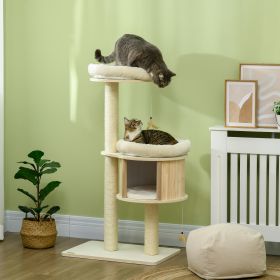 Cat Tree (Option: Natural-720x530x460 mm)
